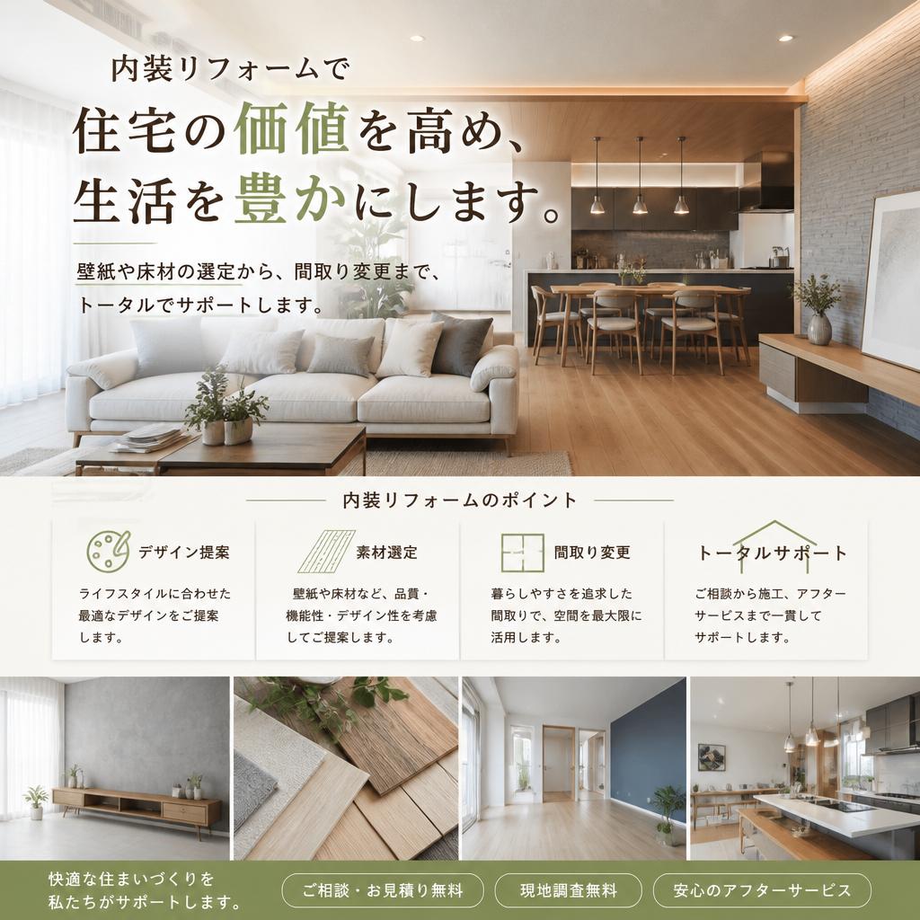 内装リフォームの重要性
