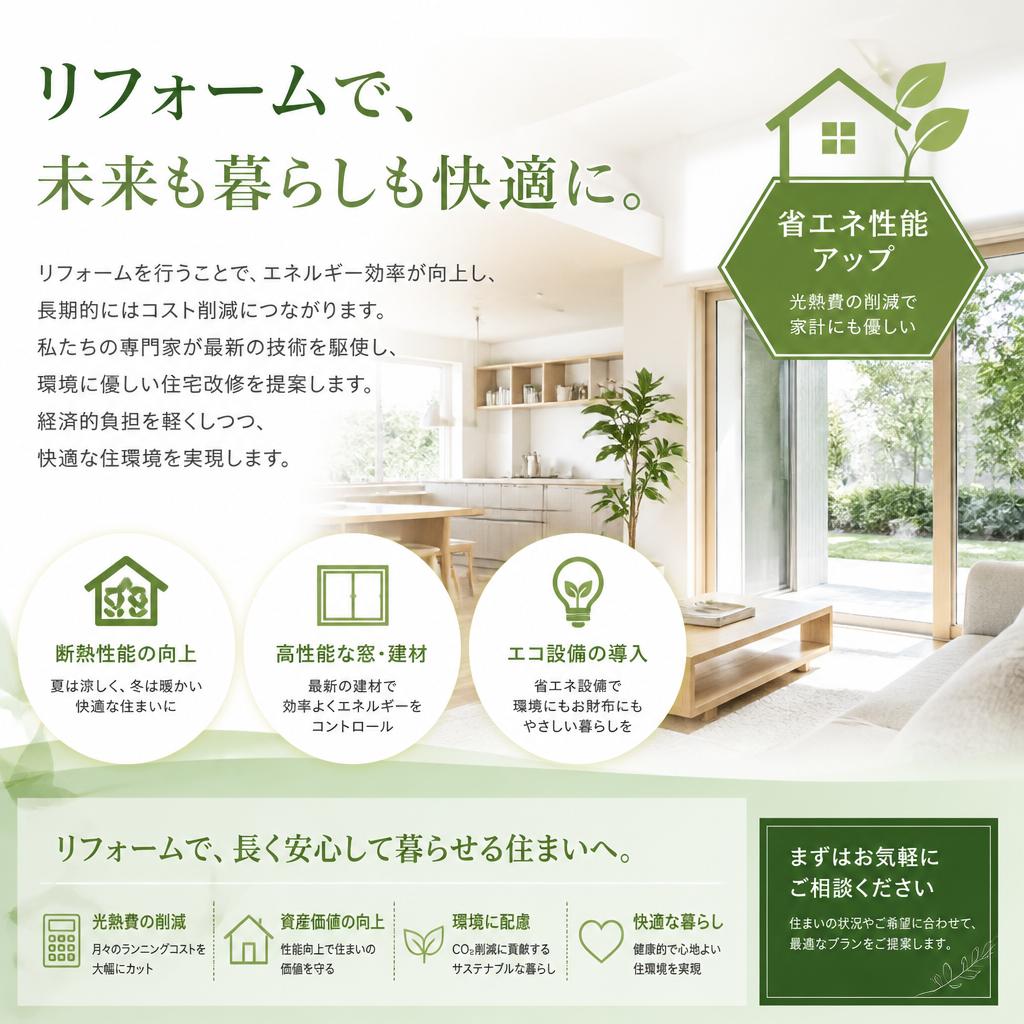 経済性を考慮した住宅改修