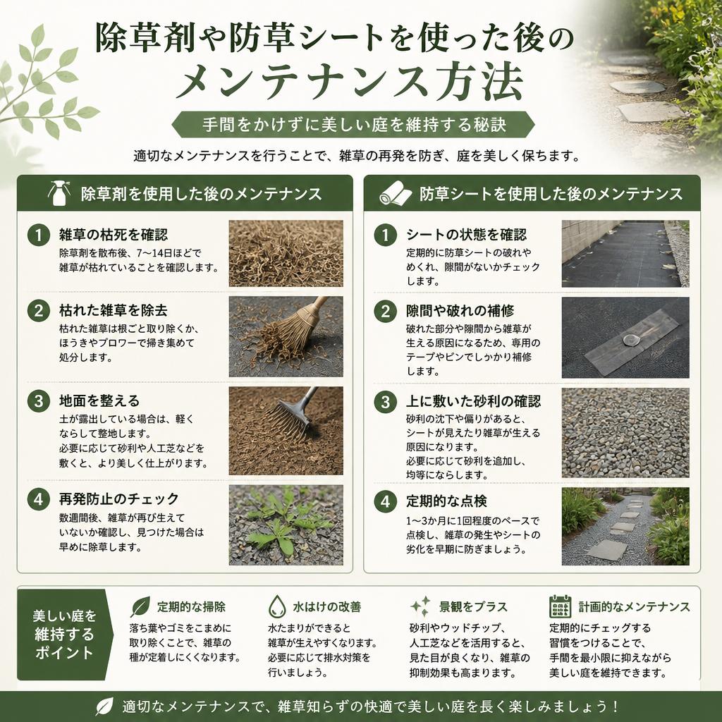 美しい庭を保つためのメンテナンス方法