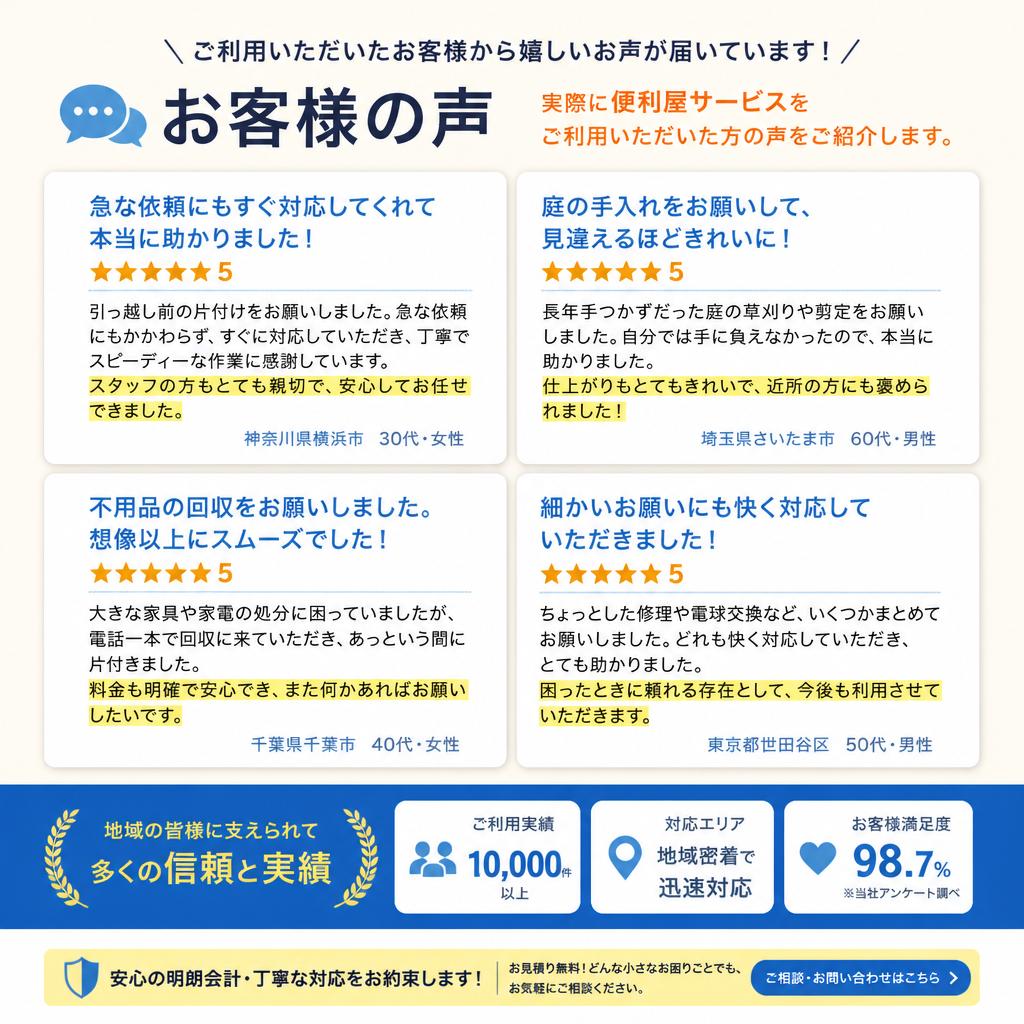 お客様の体験談！便利屋での庭作りの成功事例