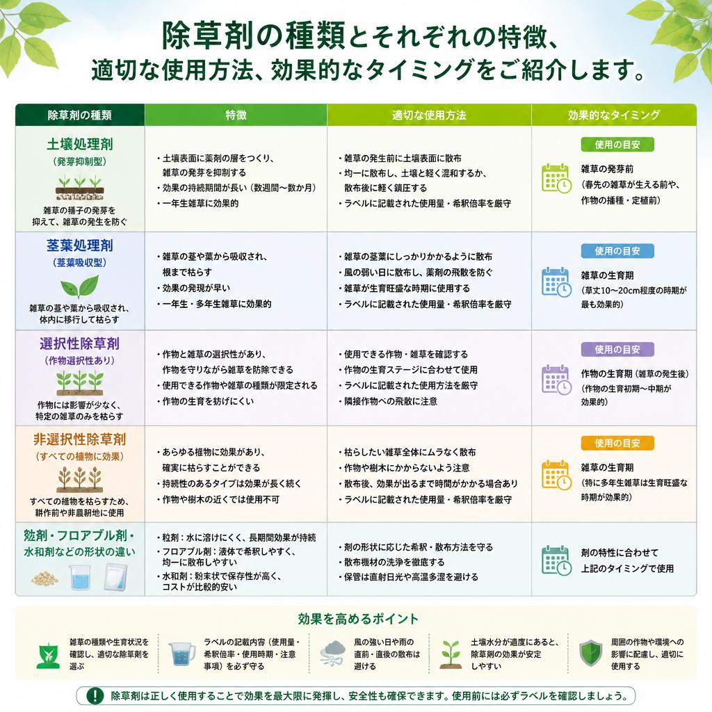 除草剤の活用法