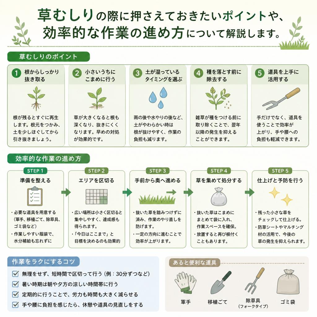草むしりの基本とコツ