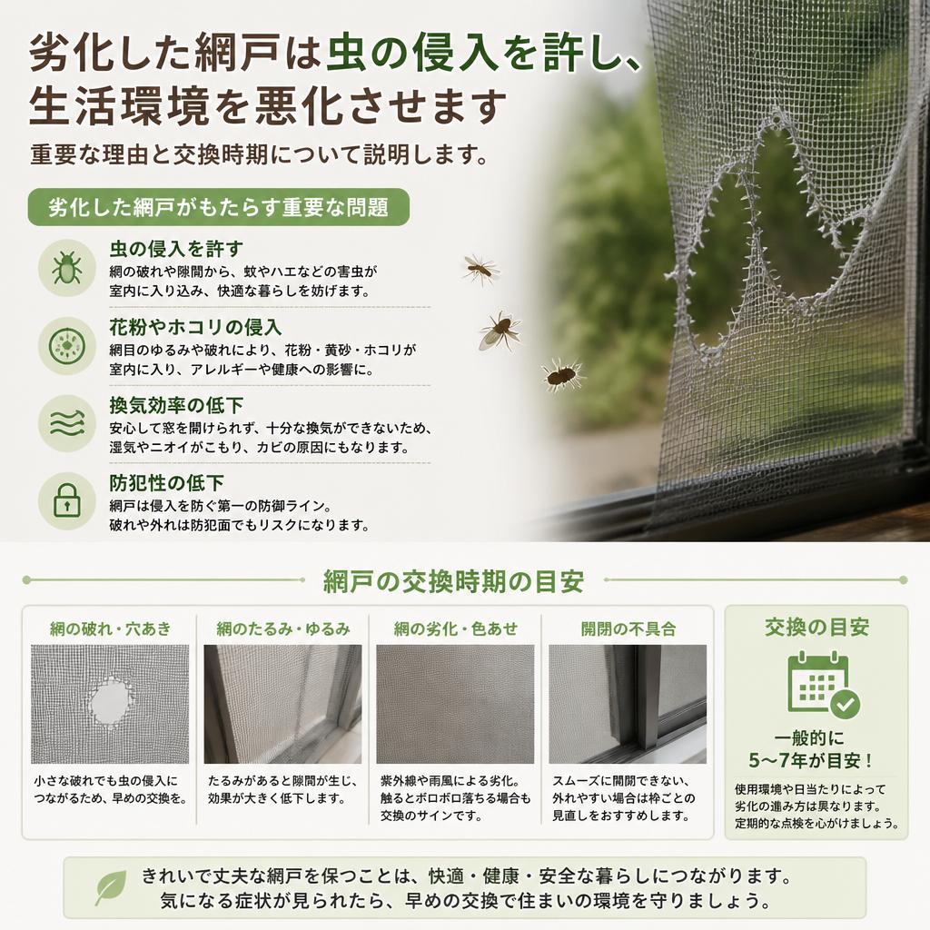 網戸交換の必要性