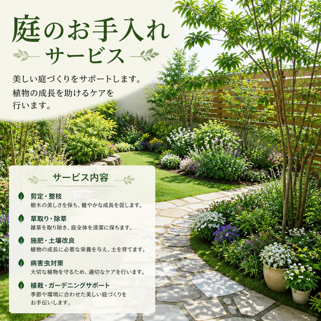庭の手入れでお庭を美しく