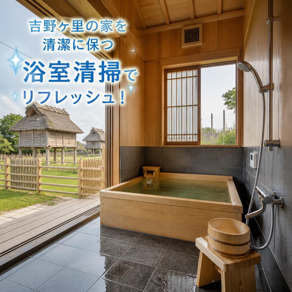 吉野ヶ里の家を清潔に保つ浴室清掃でリフレッシュ！