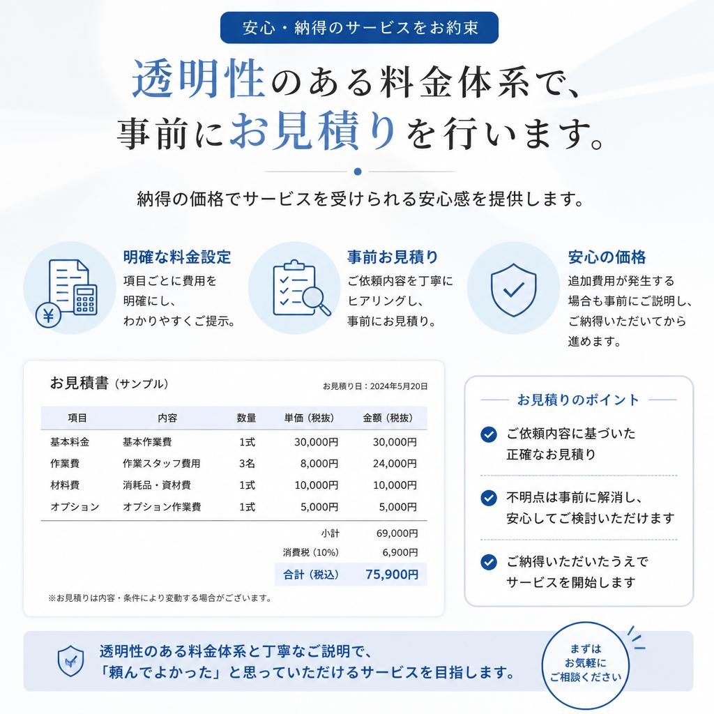 料金プランと無料見積り