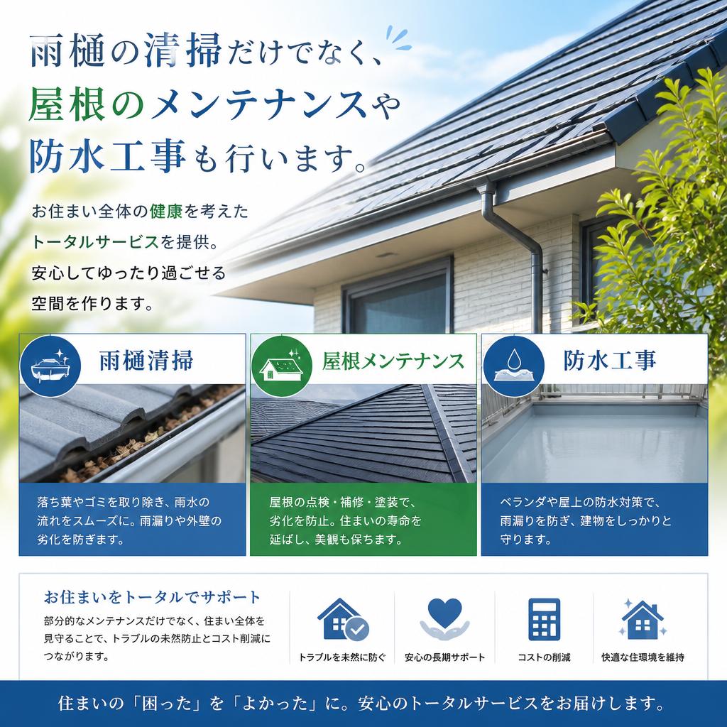 屋根メンテナンスと防水工事