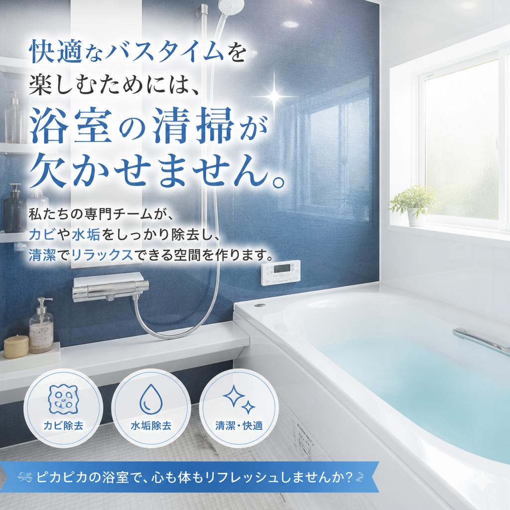 浴室清掃で心地よいバスタイムを実現