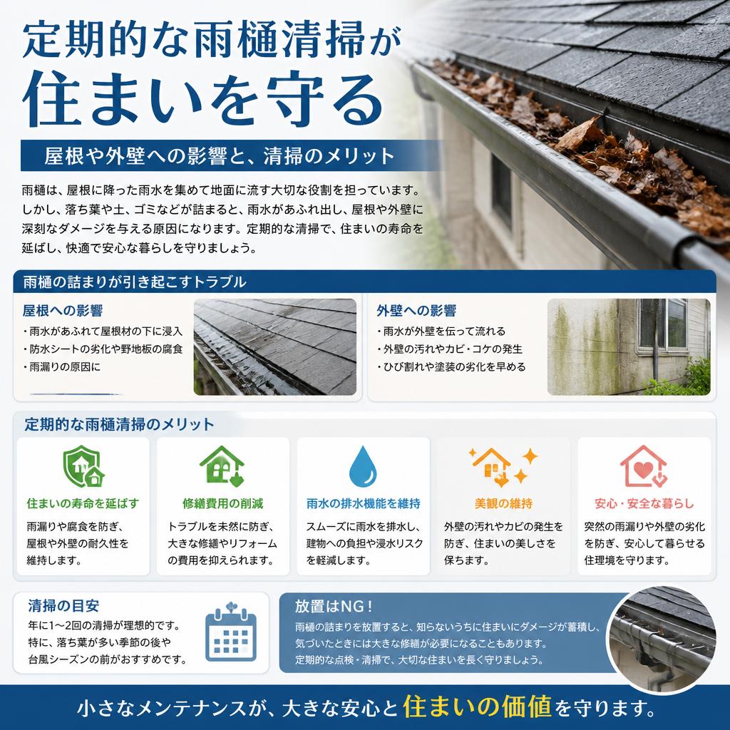 雨樋清掃の重要性