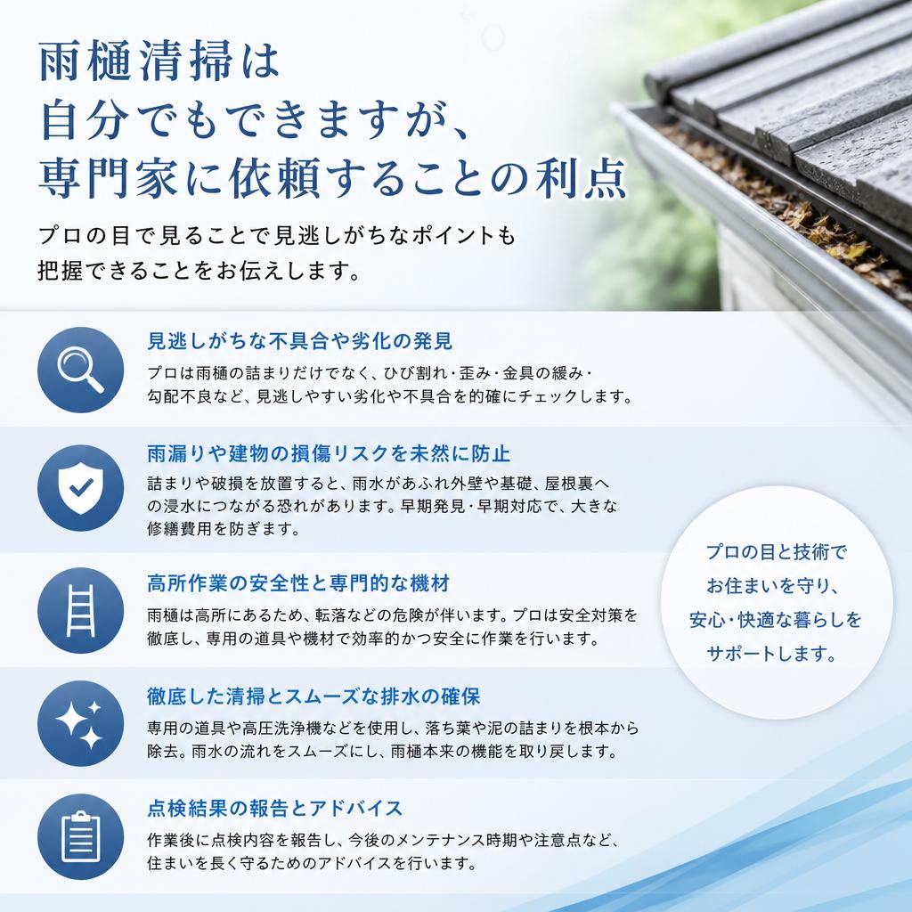 専門家によるメンテナンス