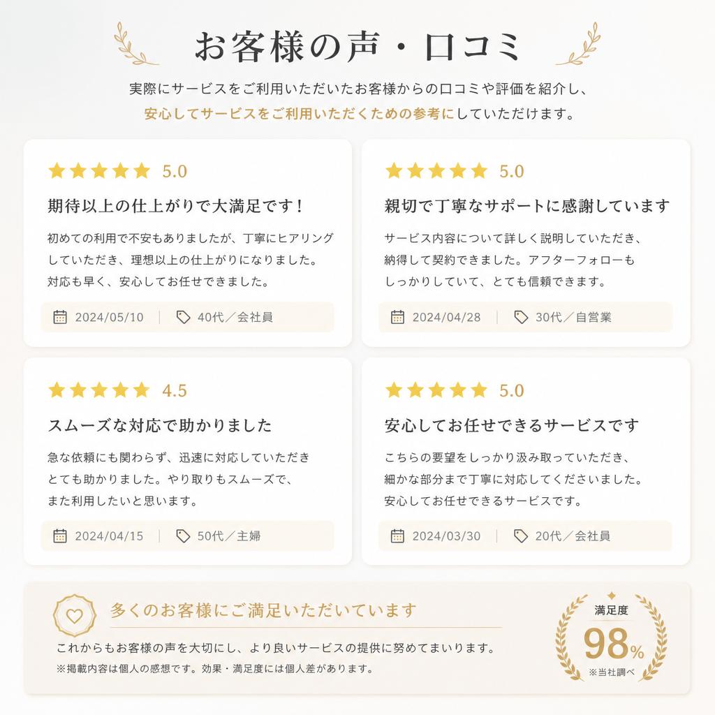 お客様の声