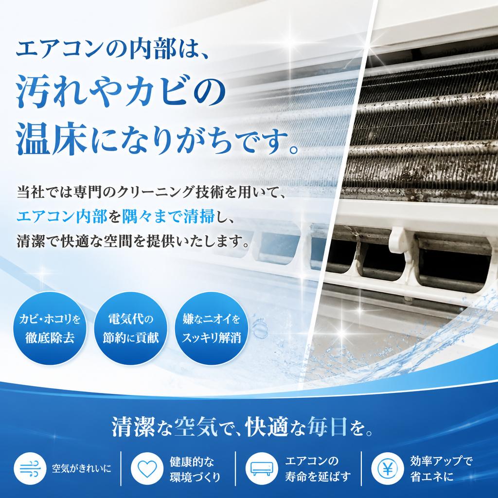 確かな技術でエアコンクリーニング