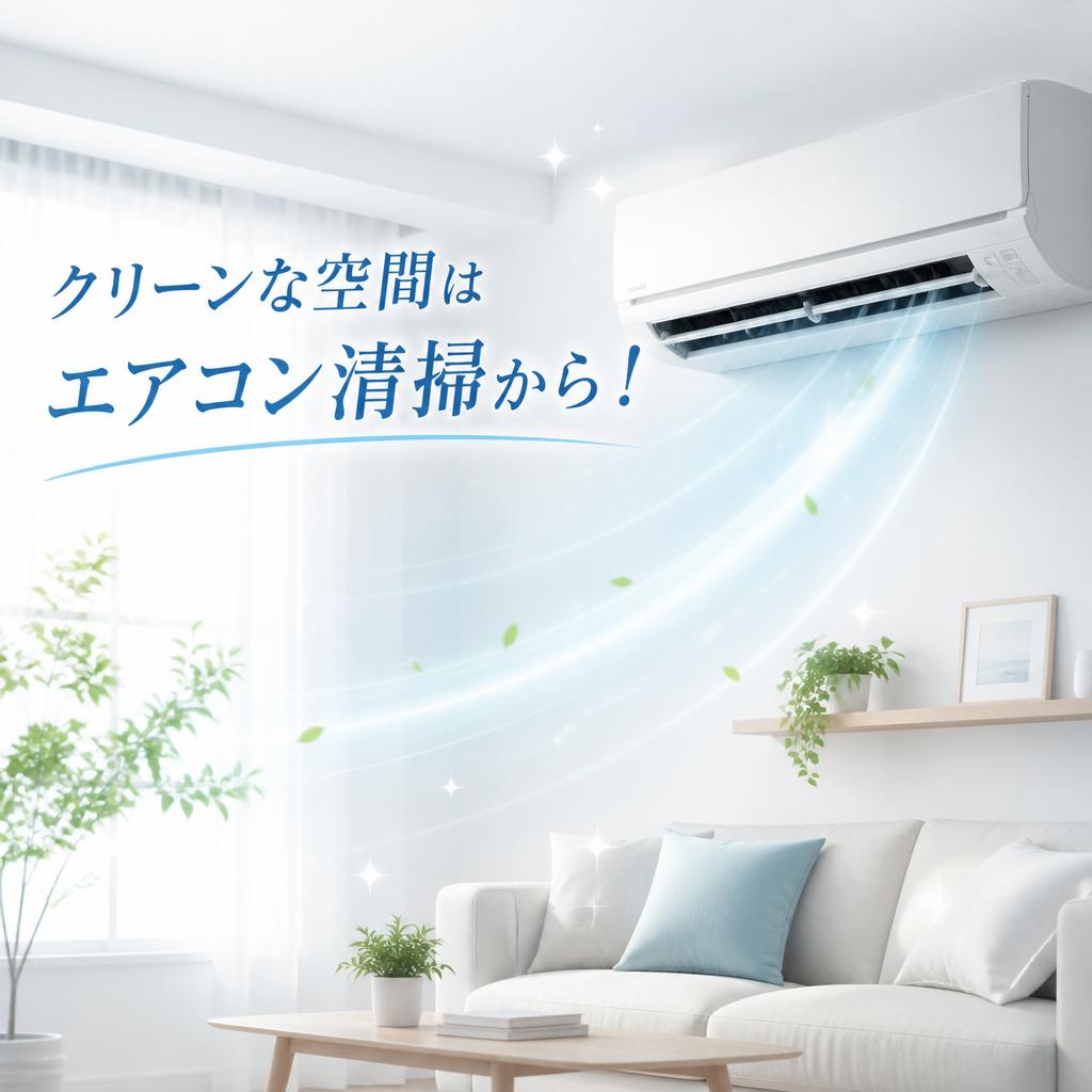 クリーンな空間はエアコン清掃から！