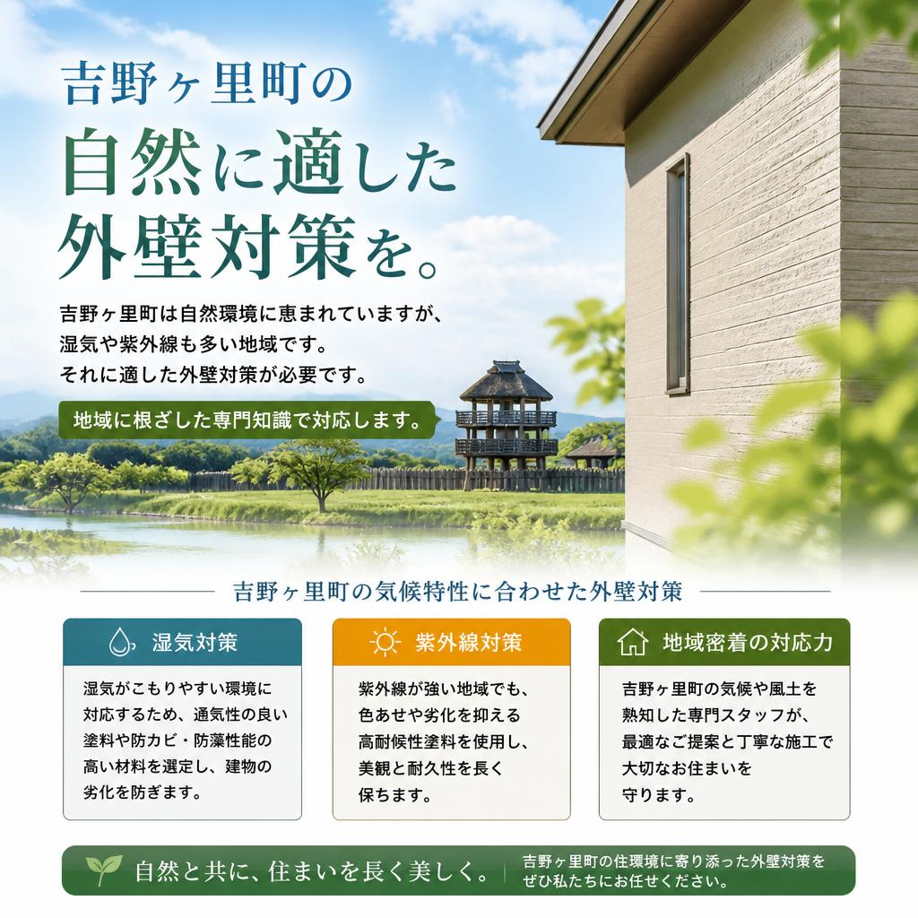 吉野ヶ里町の特性とメンテナンス