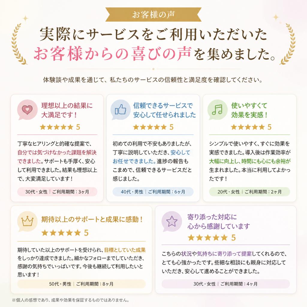 お客様の声