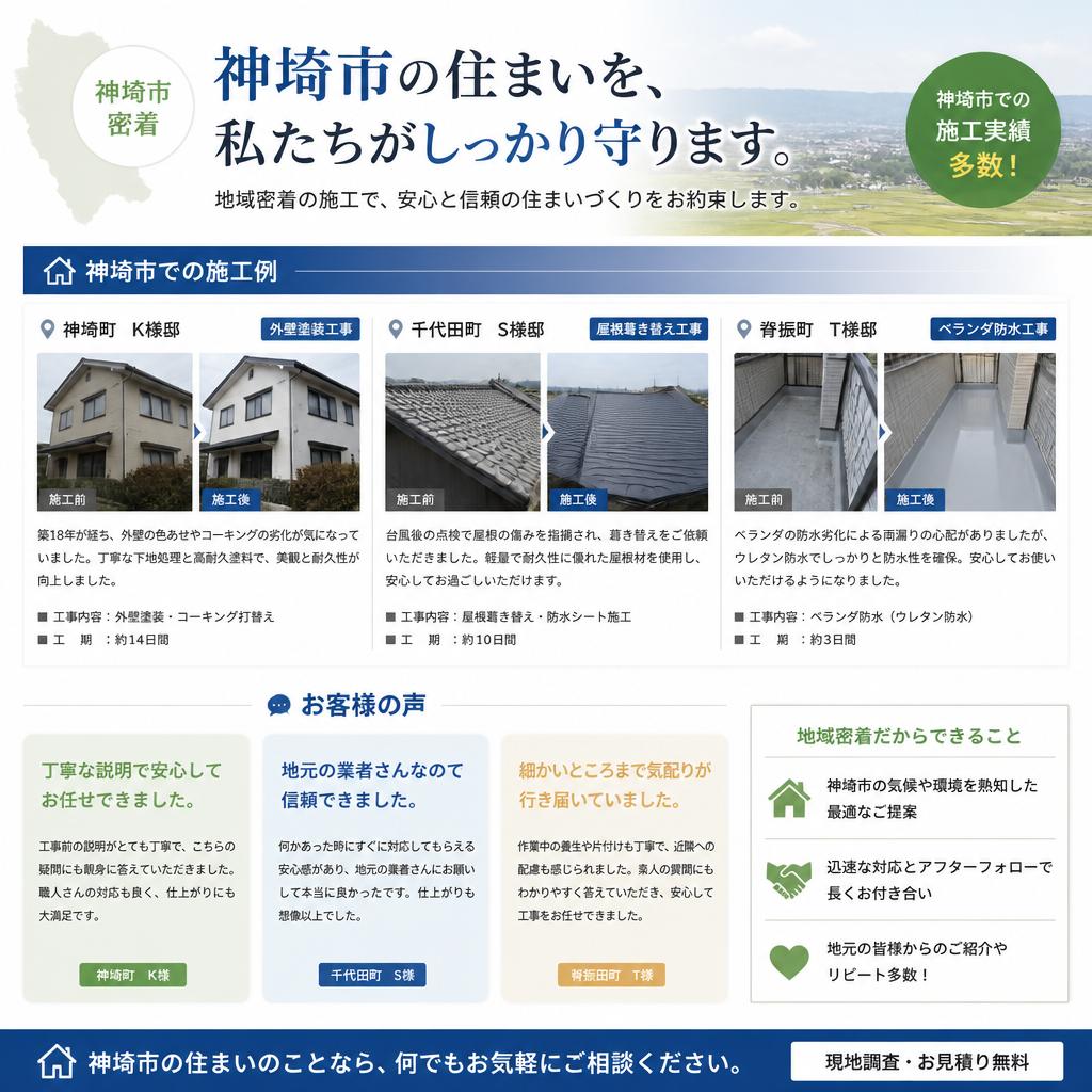 2. 神埼市での施工実績