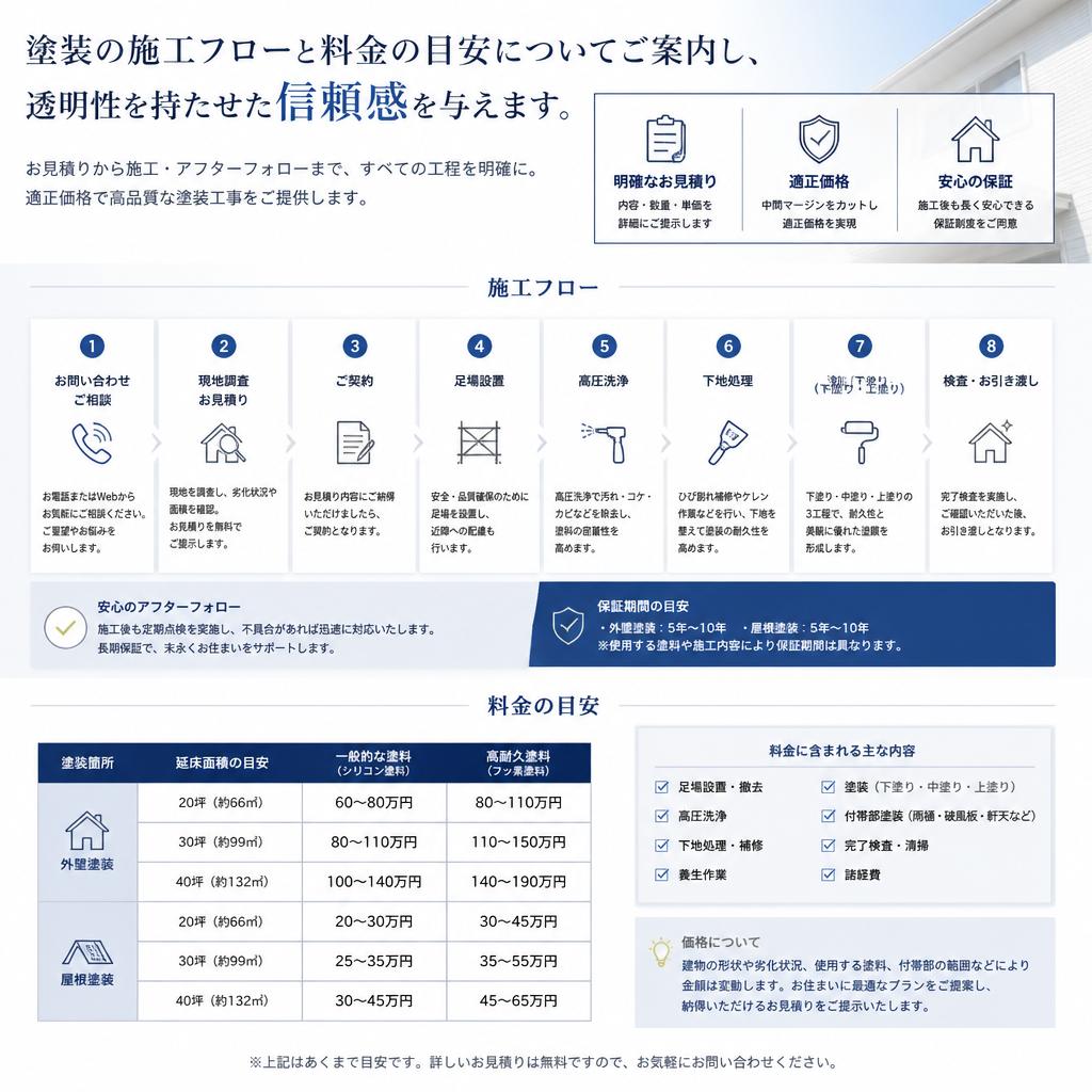 4. 流れと費用について