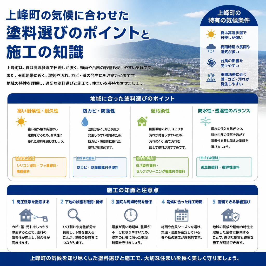 2. 上峰町の特性を考慮した塗装