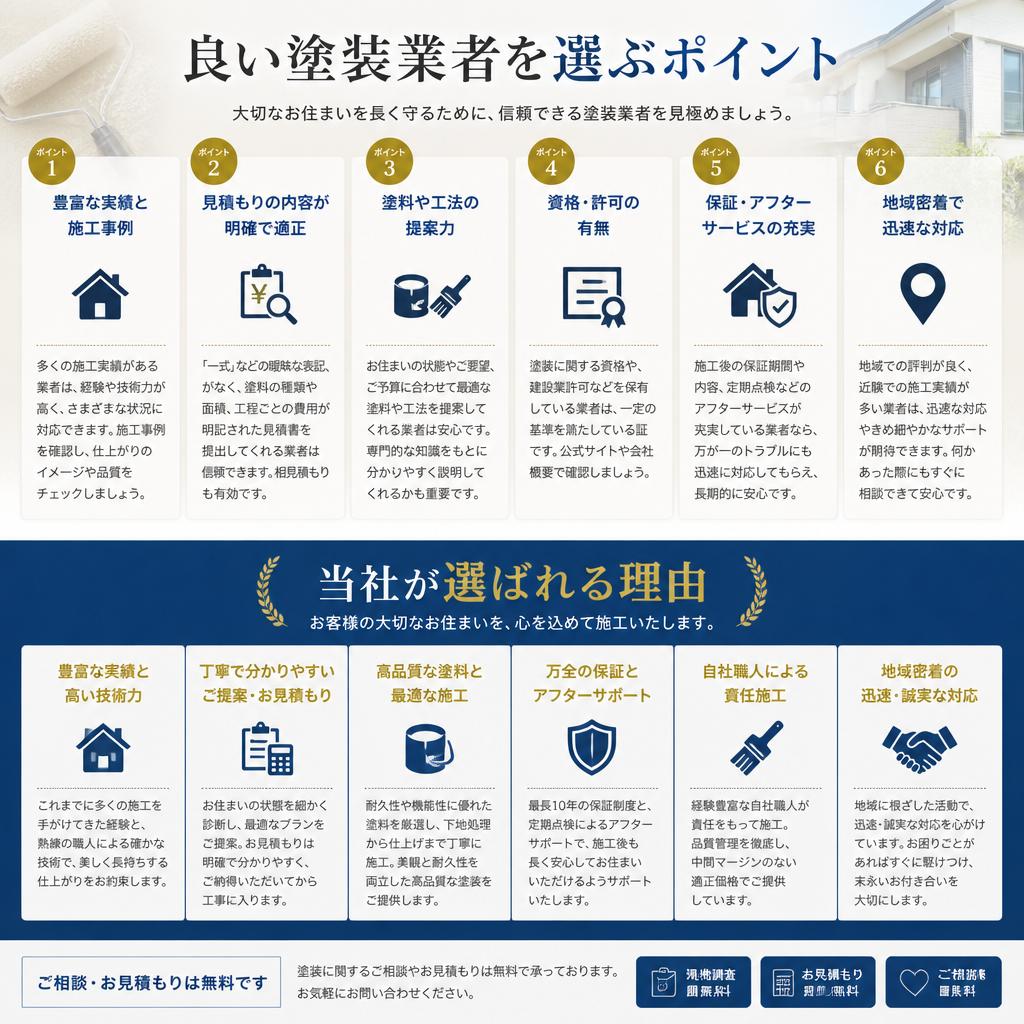4. 信頼できる塗装業者の選び方