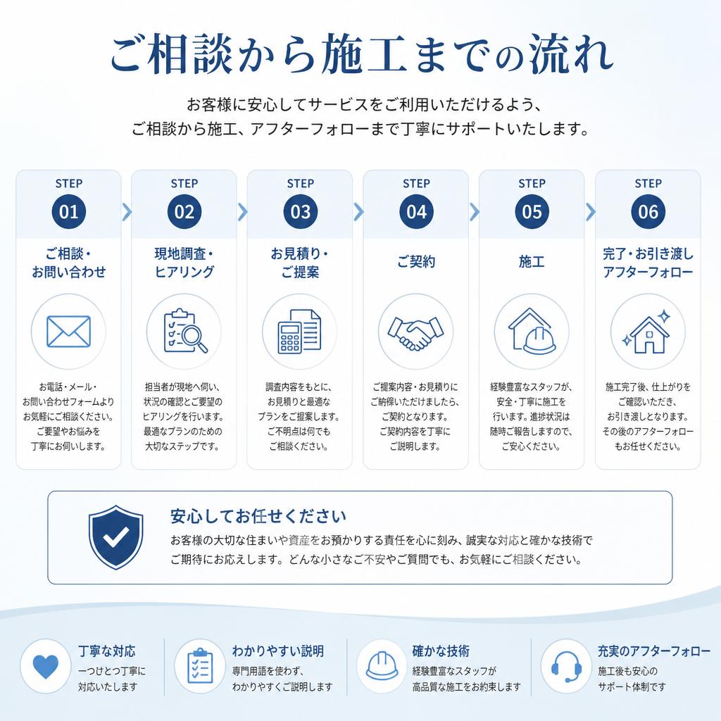 施工の流れ