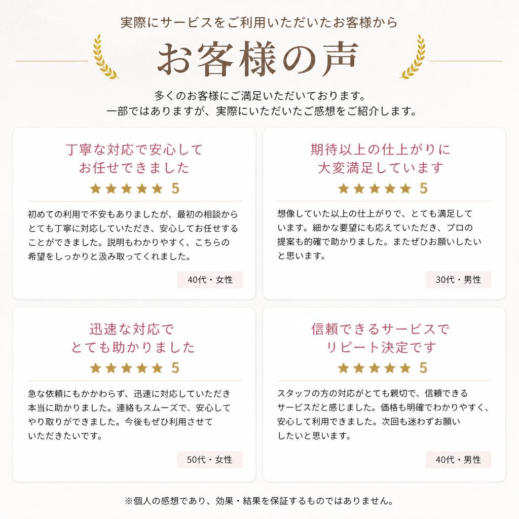 お客様の声