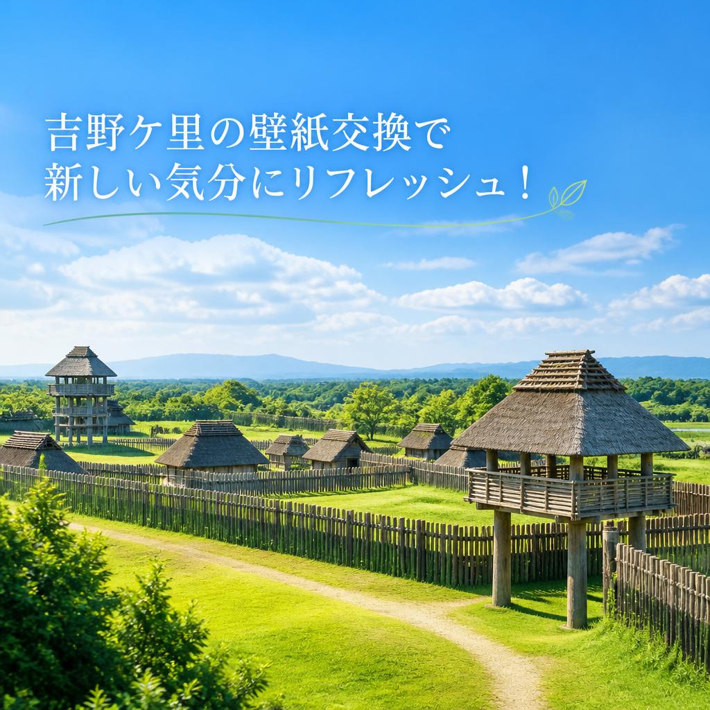 吉野ケ里の壁紙交換で新しい気分にリフレッシュ！