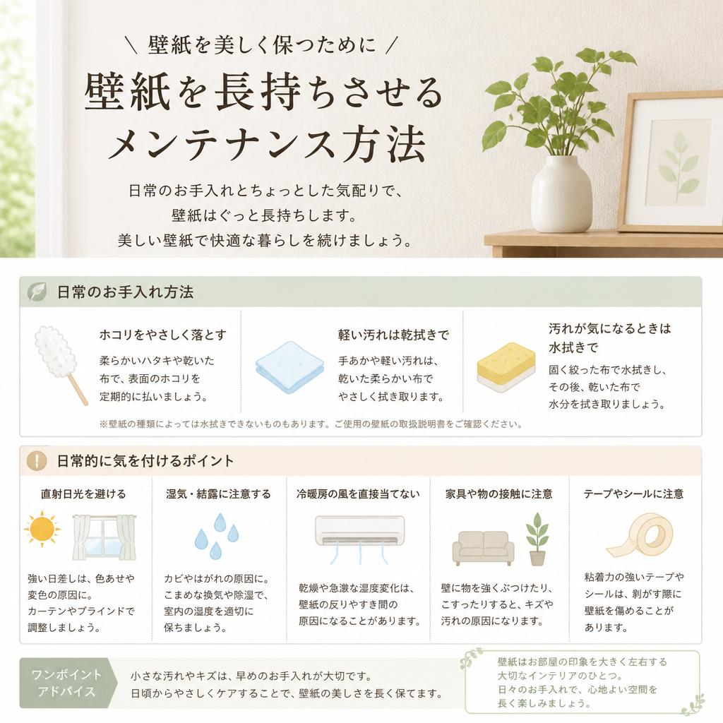 5. 壁紙メンテナンス方法
