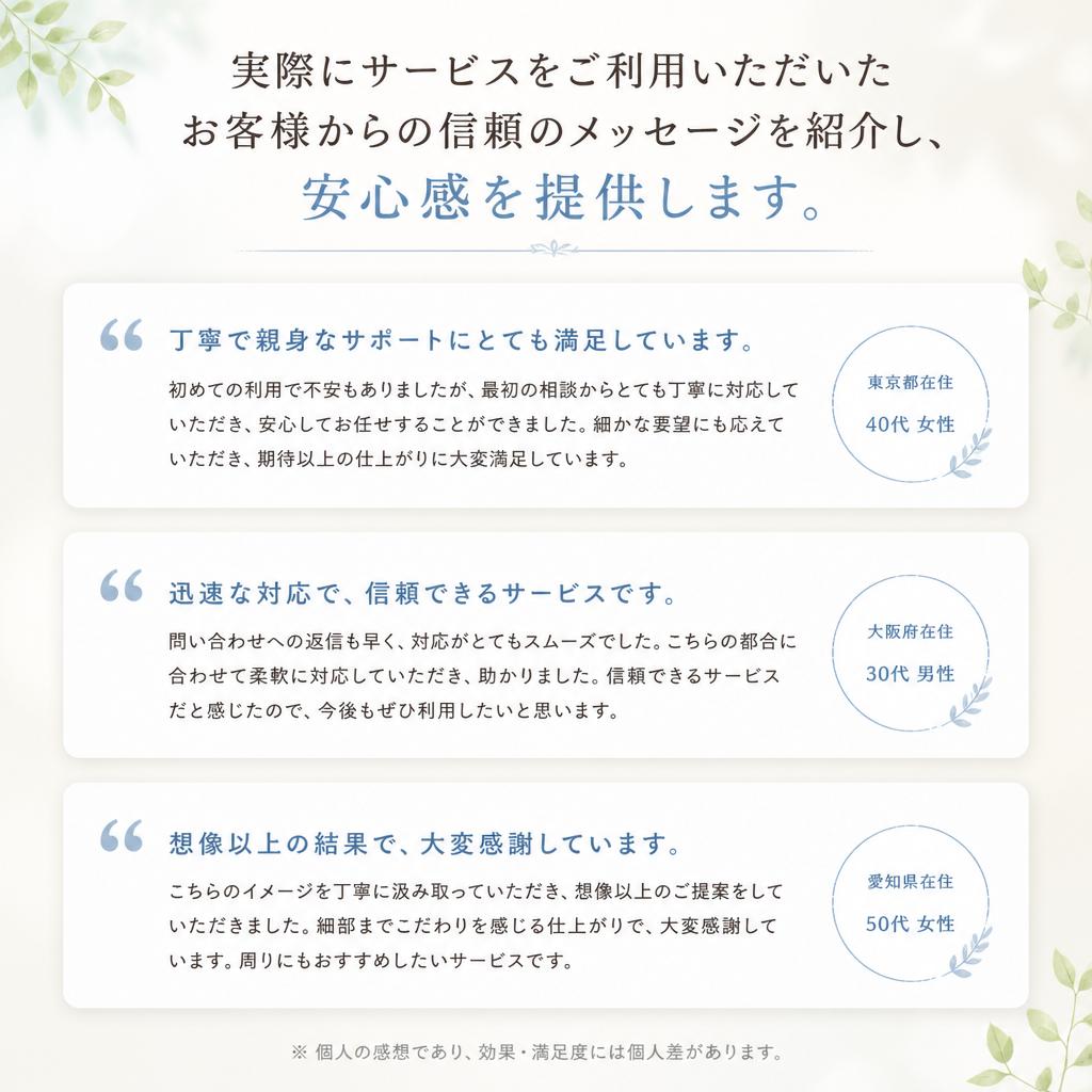 お客様の声