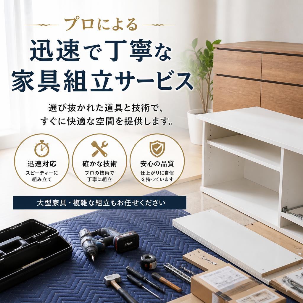 家具組立サービスの特徴