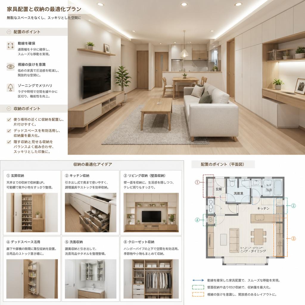 収納整理で空間を有効活用