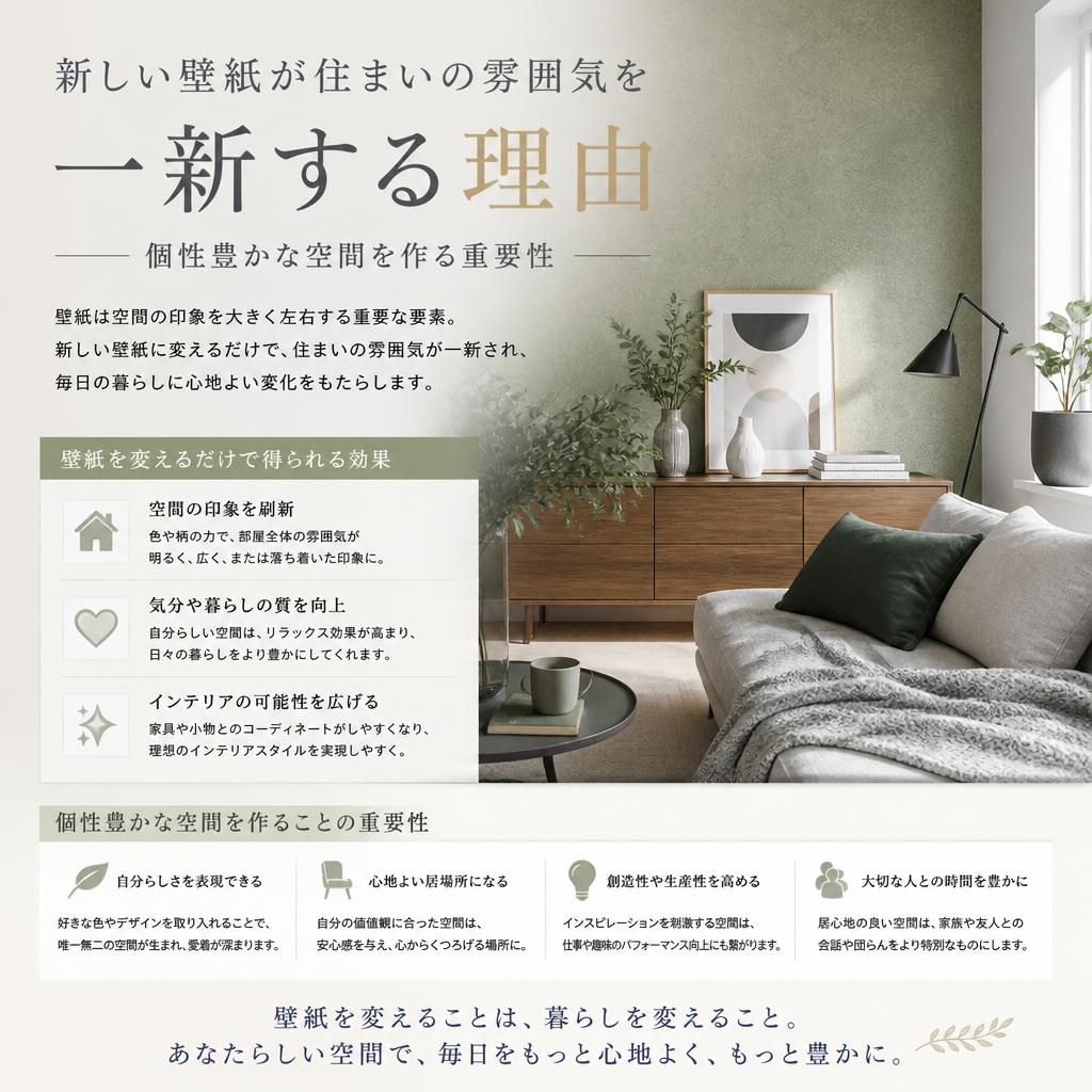 壁紙が変える住まいの表情