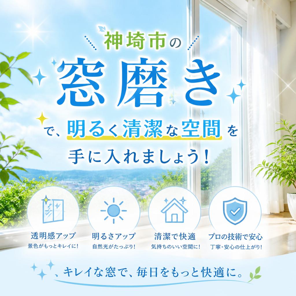 神埼市の窓磨きで、明るく清潔な空間を手に入れましょう！