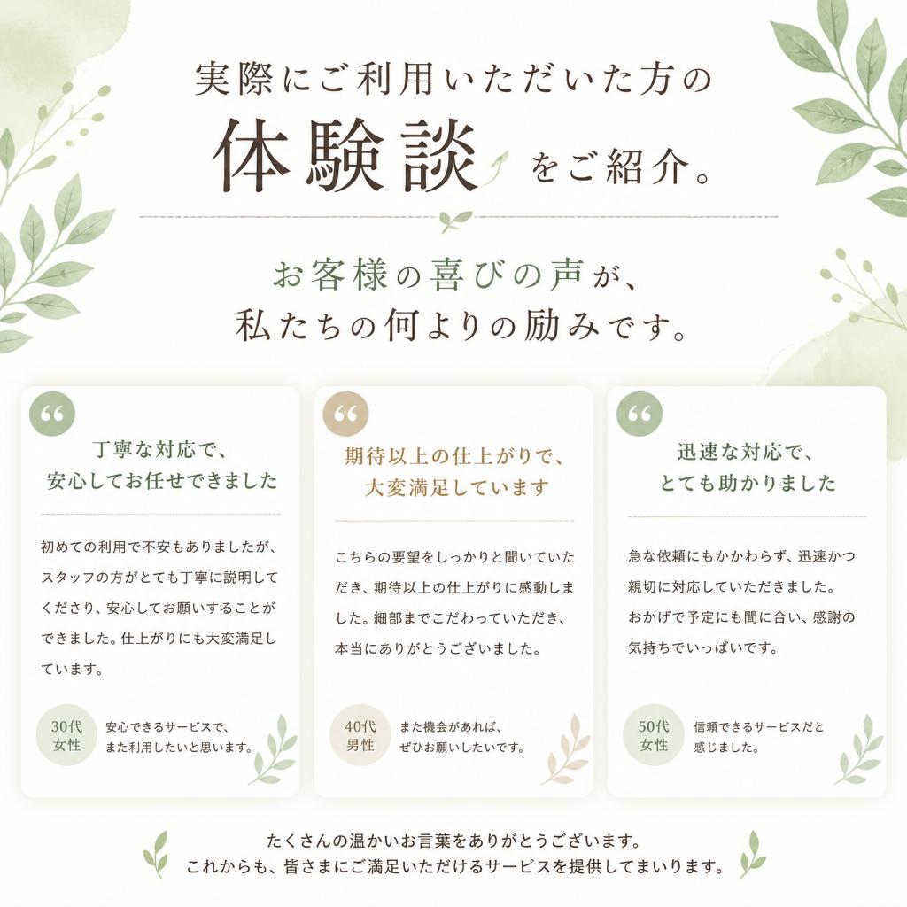 お客様の声