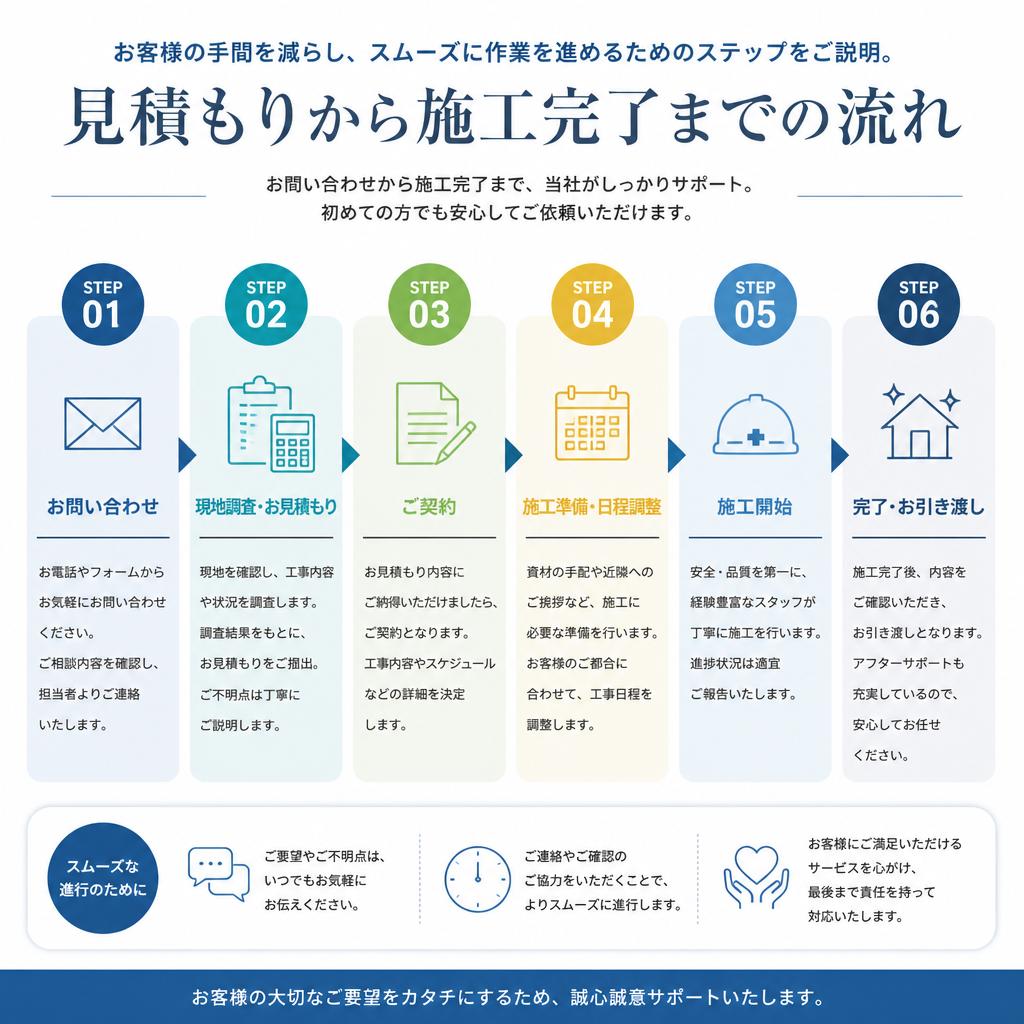 作業の流れ