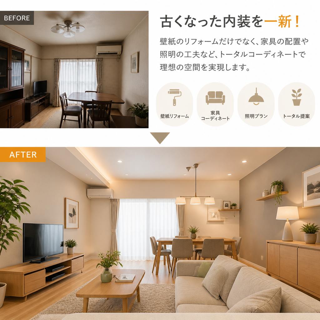 内装リフォームで新しい魅力を