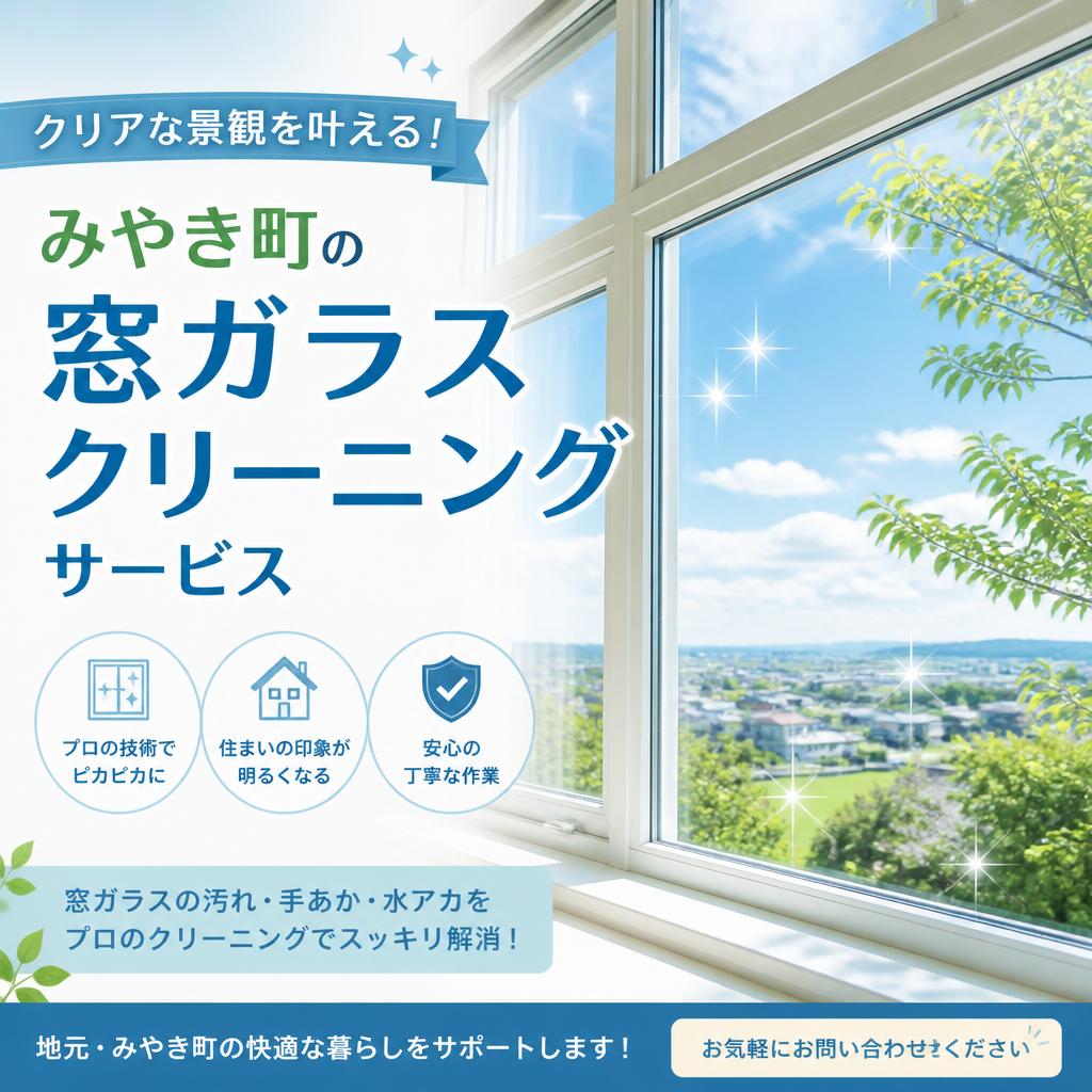 クリアな景観を叶える！みやき町の窓ガラスクリーニングサービス