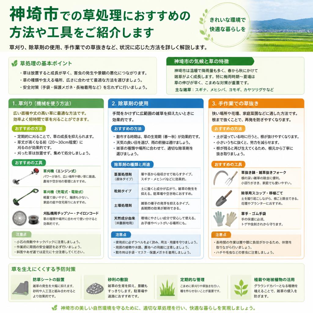 2. おすすめの草処理方法