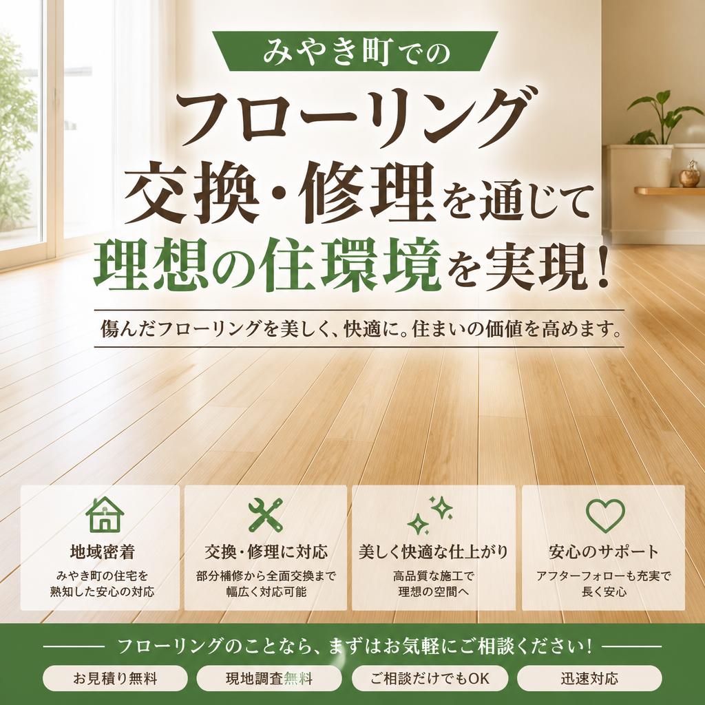 みやき町でのフローリング交換・修理を通じて理想の住環境を実現！