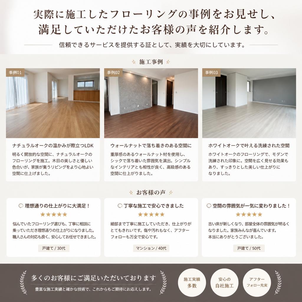 3. 施工実績とお客様の声
