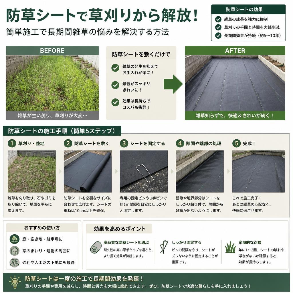 4. 自分でできる草刈りからの解放方法