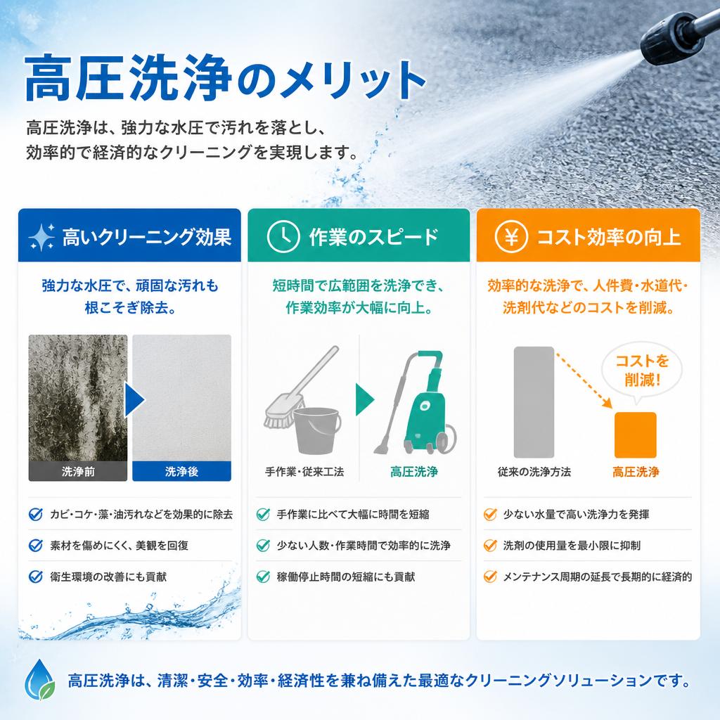 高圧洗浄のメリット