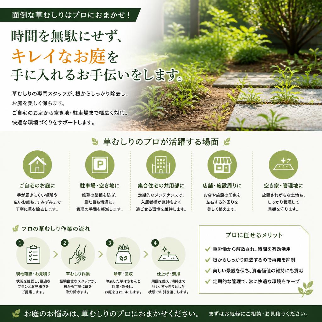 手間いらずの草むしり