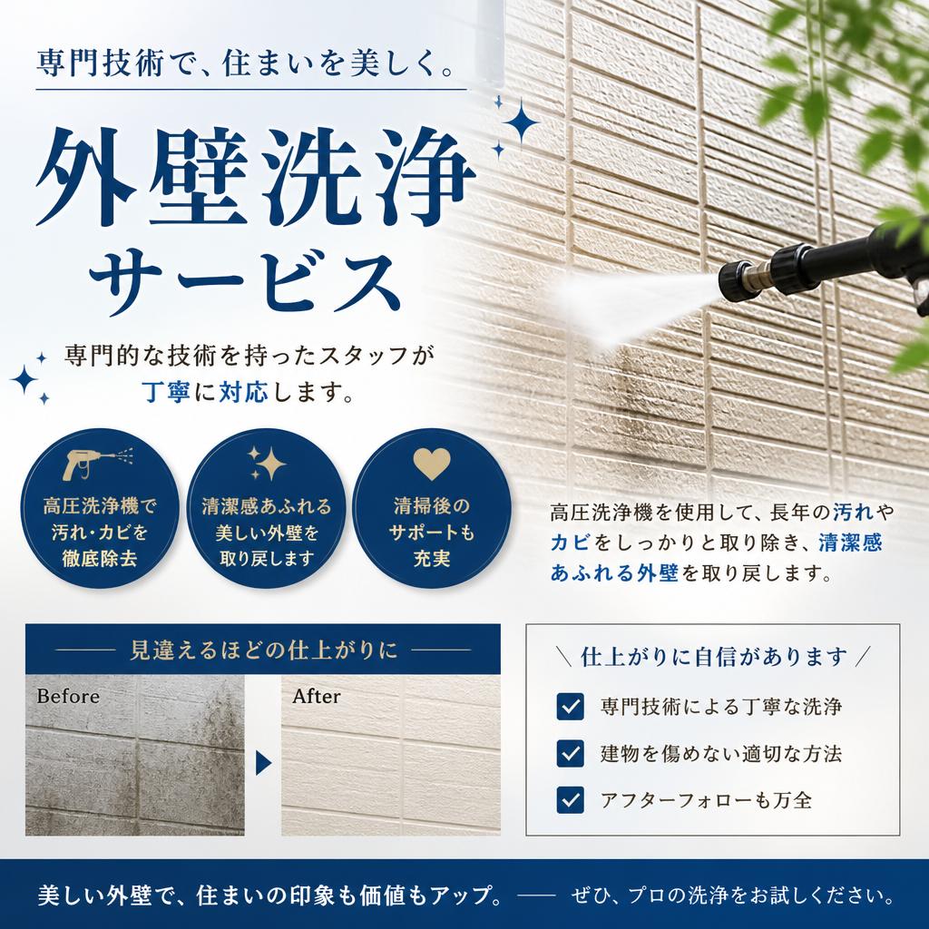 私たちの外壁洗浄サービス