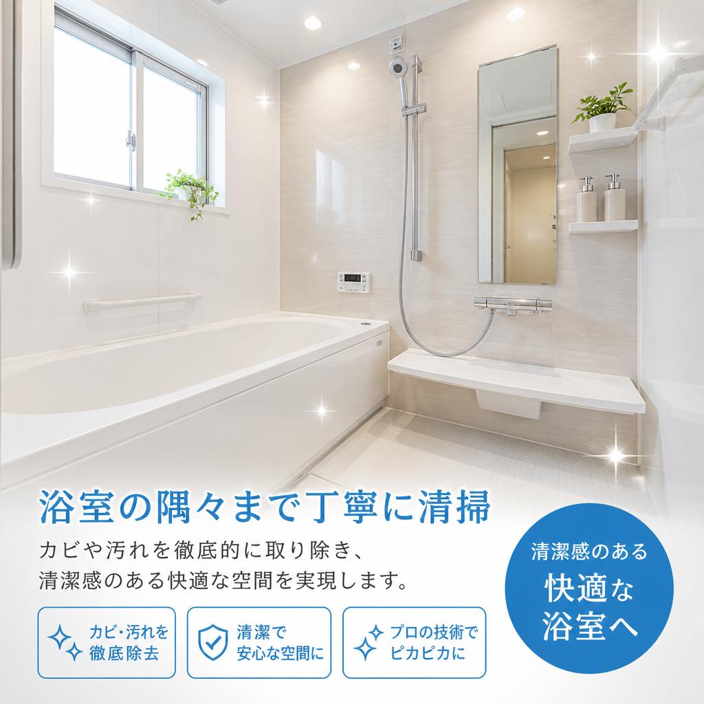 2. 浴室清掃のプロフェッショナル