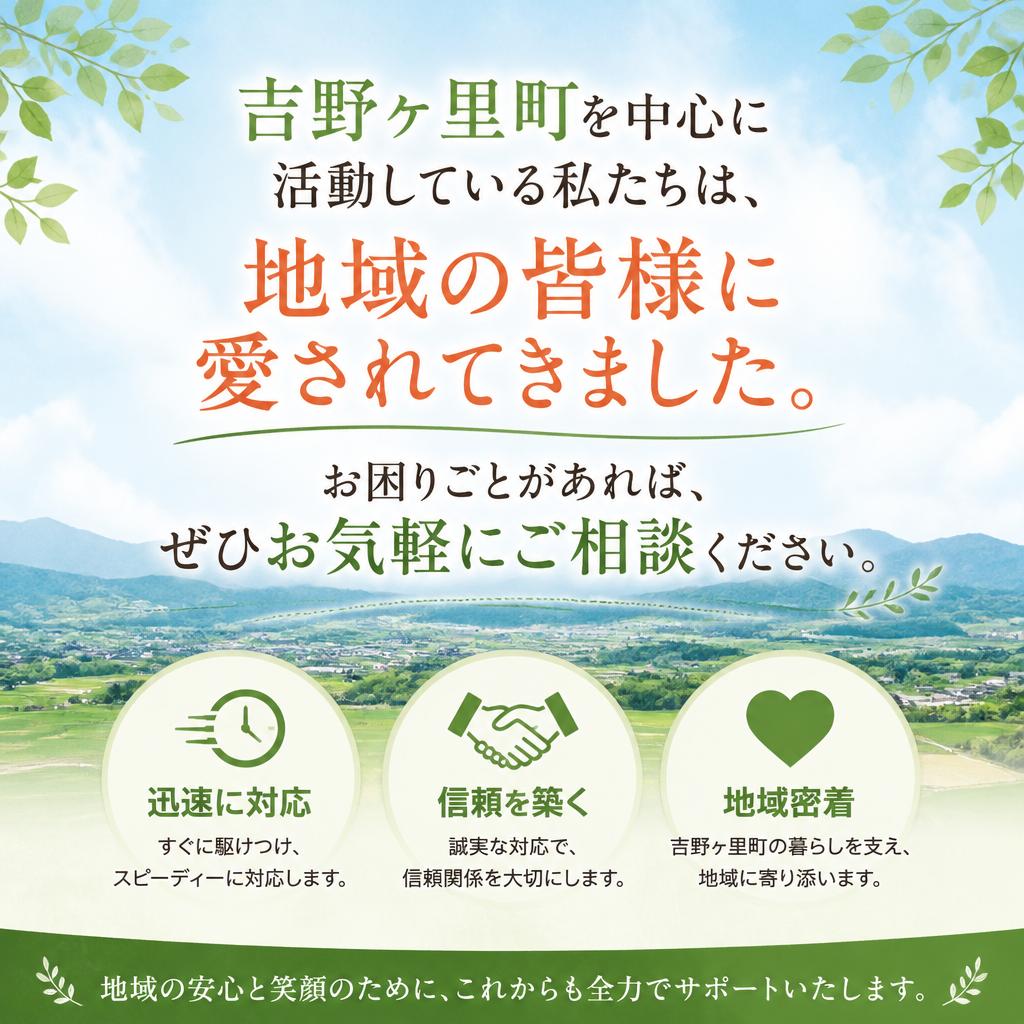 地域密着型の安心サポート