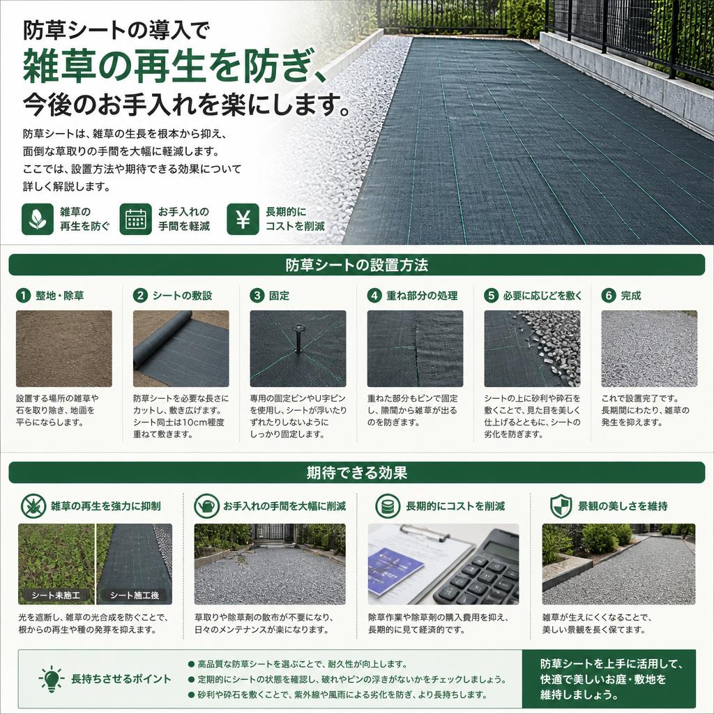 防草シートの魅力