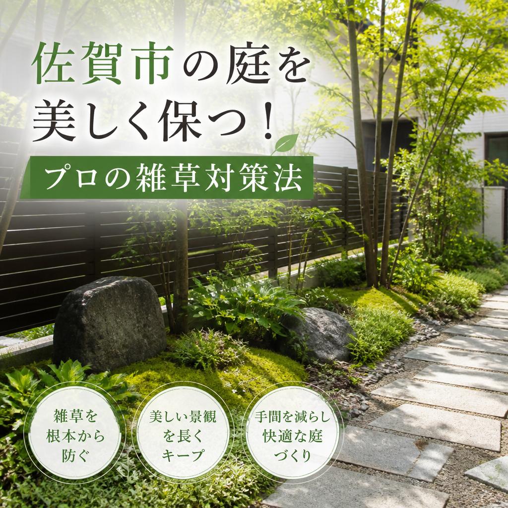 佐賀市の庭を美しく保つ！プロの雑草対策法