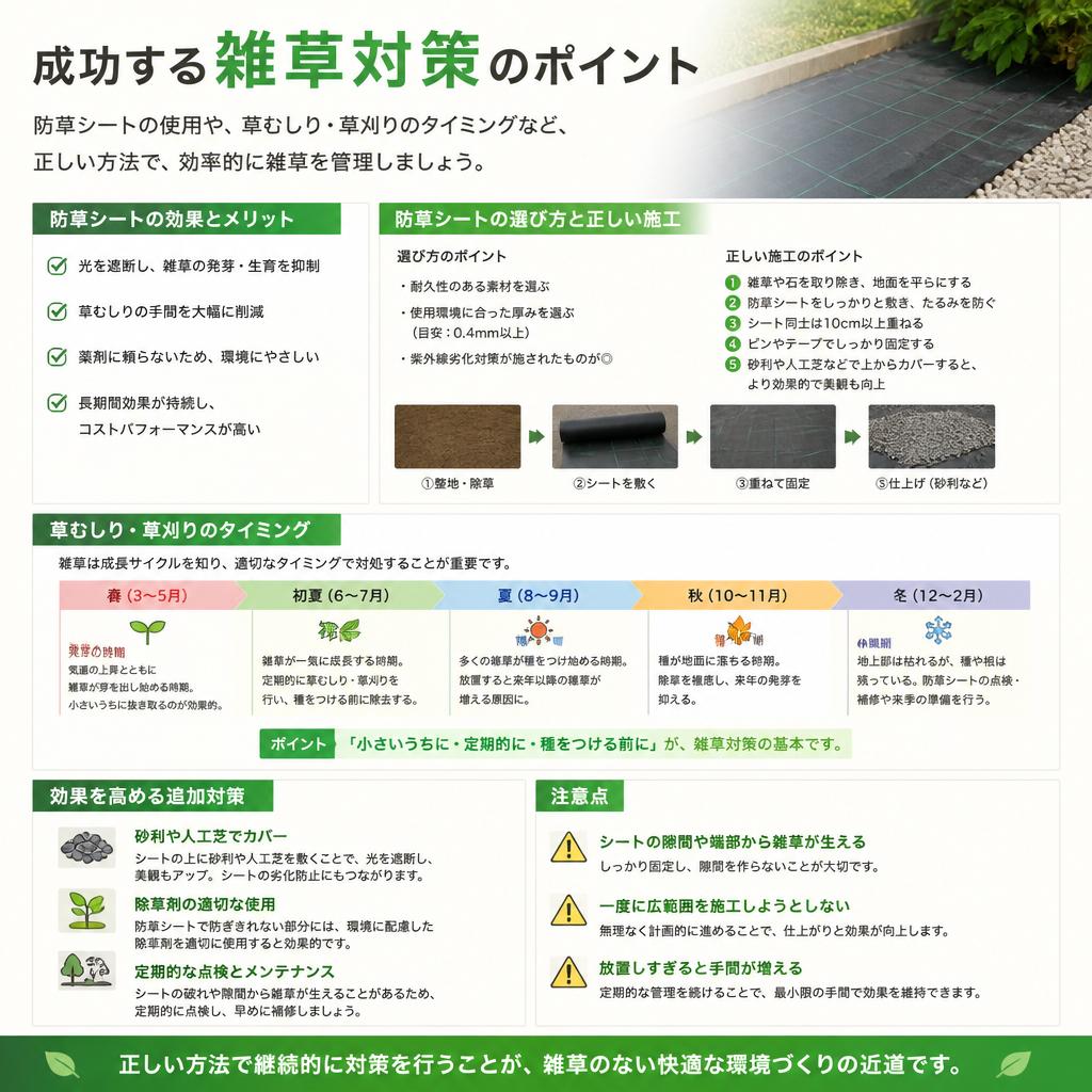 成功する雑草対策の基本