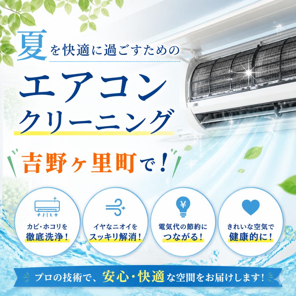 「夏を快適に過ごすためのエアコンクリーニング、吉野ヶ里町で！」