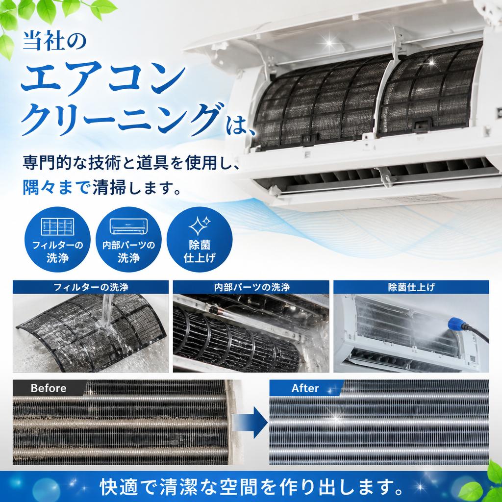 当社のエアコンクリーニングサービス